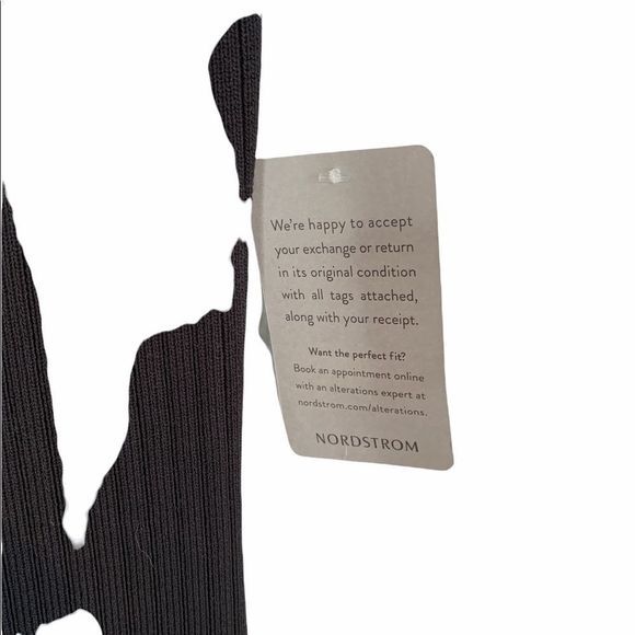 WAYF Deena Off Shoulder Knit Midi Dress in  Black - Picture 12 of 14